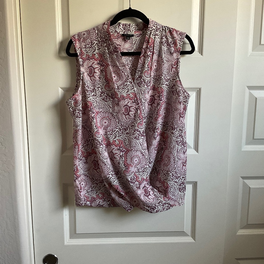 Talbots Crossover Front Floral‎ Tank Top - Size 12